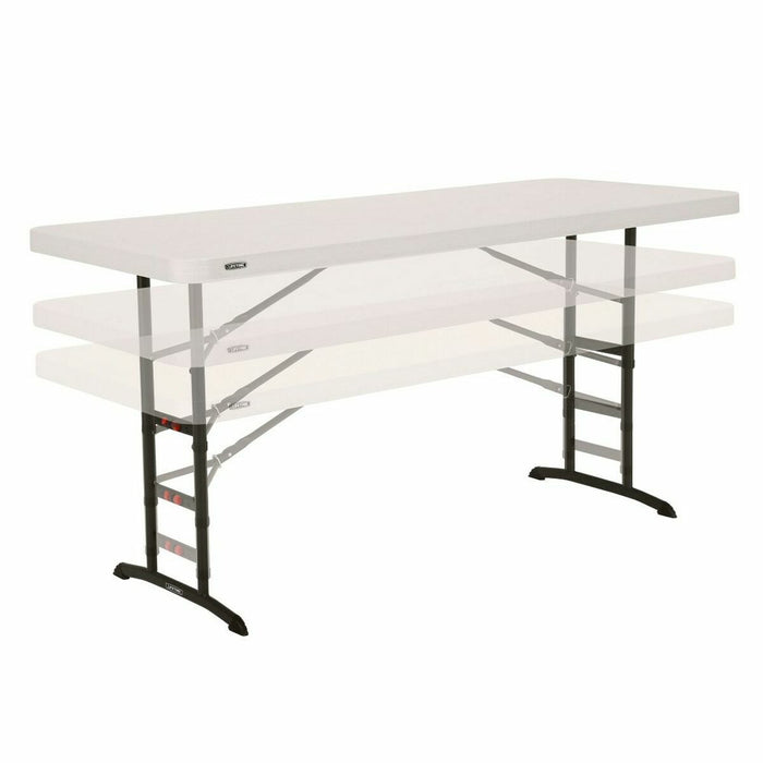 Mesa Plegable Lifetime Blanco Rectangular Acero Plástico 183 x 76 cm