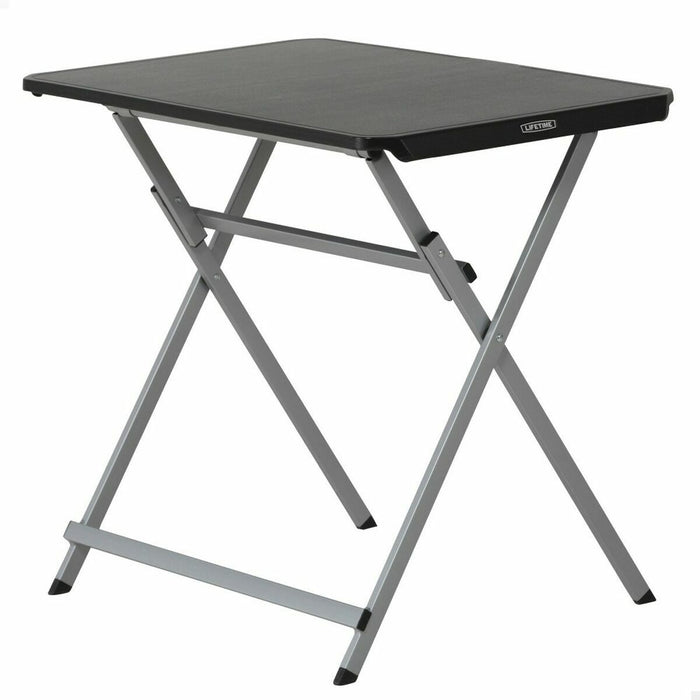 Mesa Plegable Lifetime Negro Acero Plástico 75 x 50,5 x 66 cm
