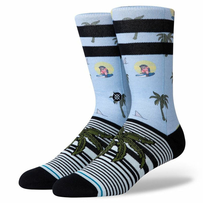 Ankle Socks Stance Aloha Monkey Staple Light Blue 42-46