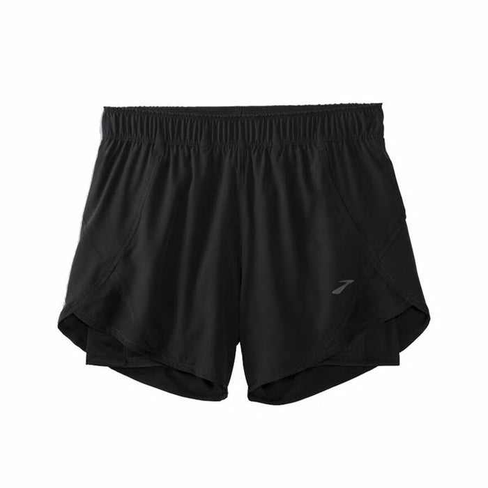 Pantalones Cortos Deportivos para Mujer Brooks Chaser 5" 2-in-1 Negro