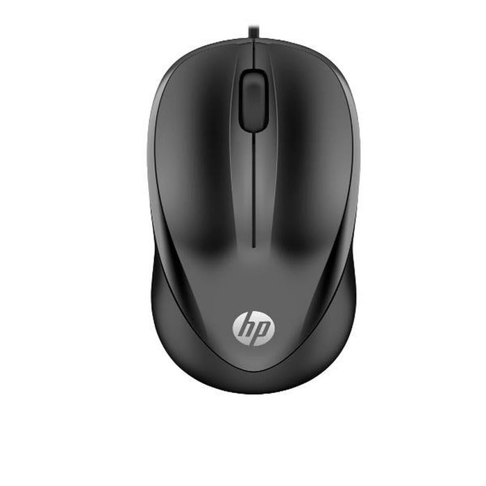 Mouse with Cable and Optical Sensor HP 4QM14AA#ABL Black 1200 DPI