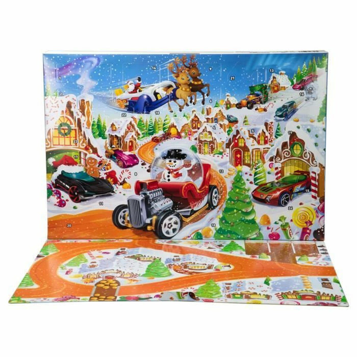 Calendario de Adviento Hot Wheels Metal Plástico Deportes