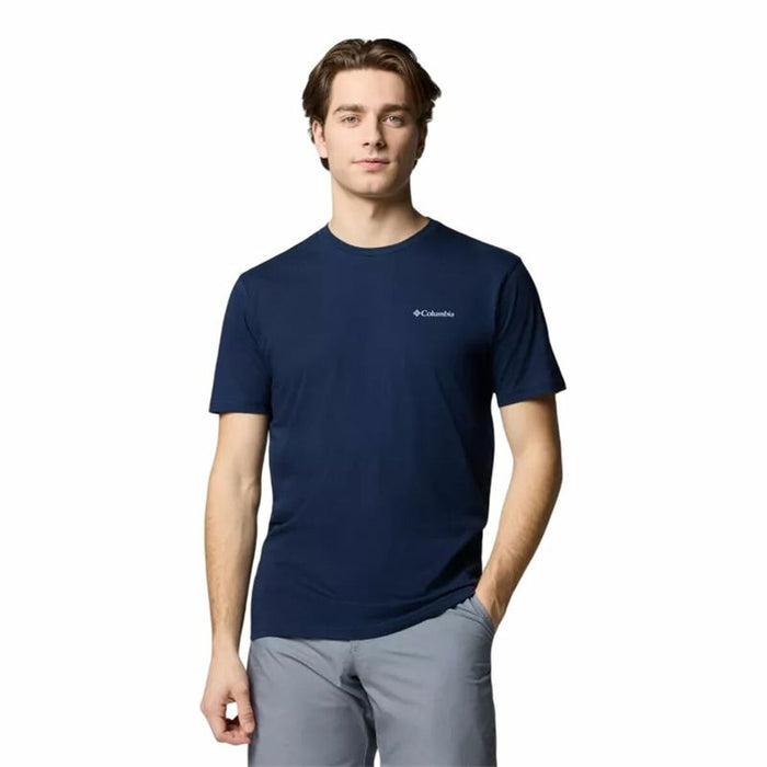 Men’s Short Sleeve T-Shirt Columbia North Cascades™ Sleeve Dark blue