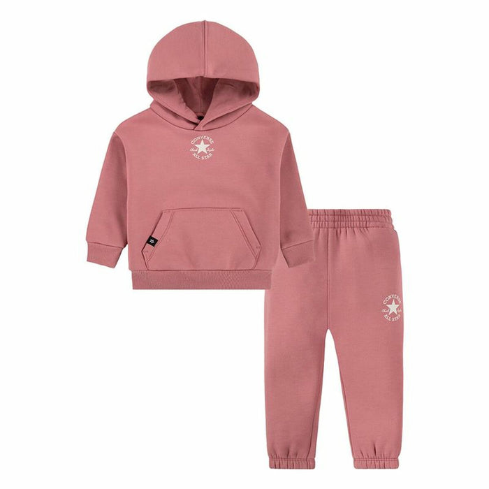 Ensemble de Sport pour Bébé Converse Sustainable Core Po Night Flamingo Rose 2 Pièces
