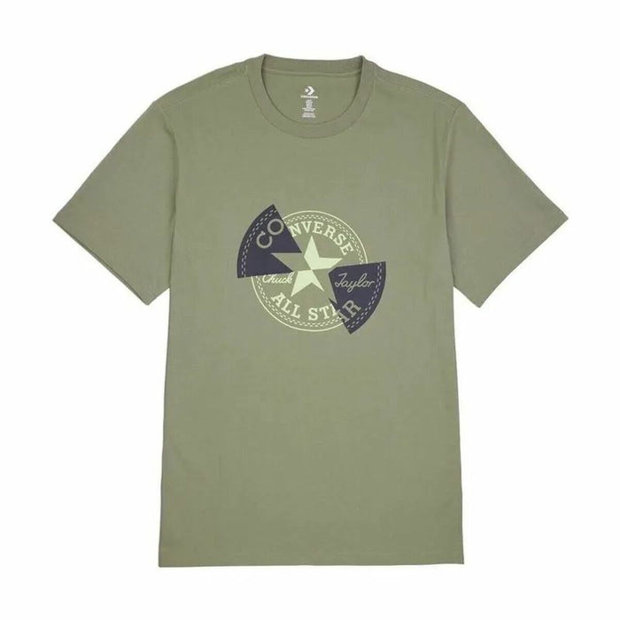 Child's Short Sleeve T-Shirt Converse Cnvb Dissected Chuck Patch Ss Olive