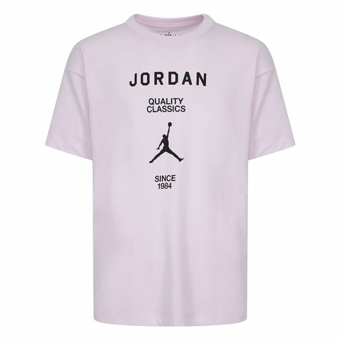 Child's Short Sleeve T-Shirt Jordan Jdg W J Ss Gf Gfx Black Pink