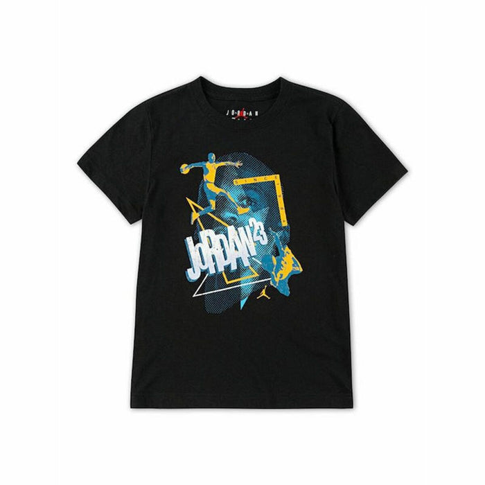 Child's Short Sleeve T-Shirt Jordan Jdb Jordan 3Peat Ss Black