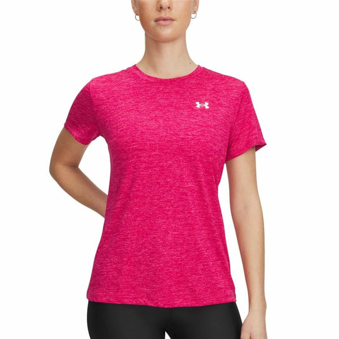 Men’s Short Sleeve T-Shirt Under Armour Tech Ssc- Twist Pink