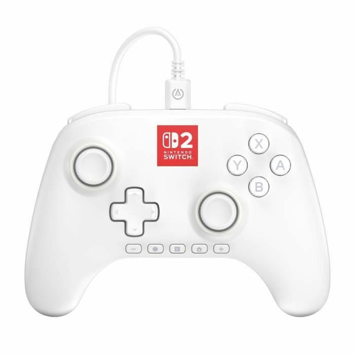 Mando Pro para Nintendo Switch + Cable USB Powera NSGP0524-01 Blanco