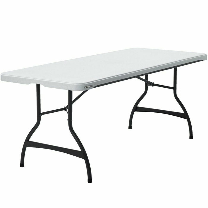 Mesa Plegable Lifetime Blanco Rectangular Acero Plástico 182 x 76 x 73,5 cm