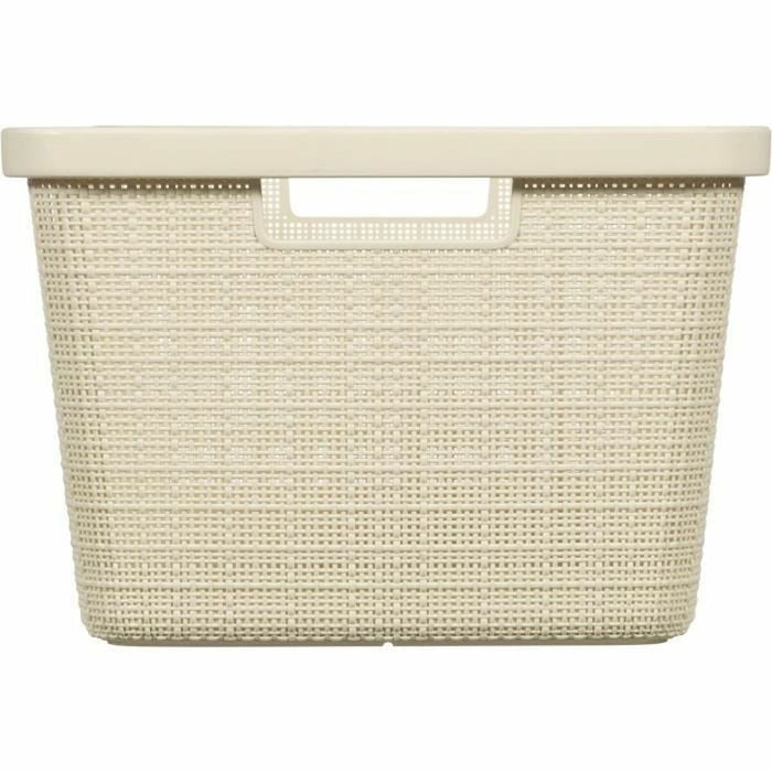 Cesto para la Ropa Curver Yute Blanco Plástico 45 L