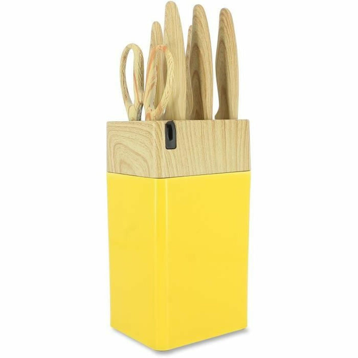Set de Cuchillos Menastyl Amarillo Polipropileno 6 Piezas (6 Unidades)