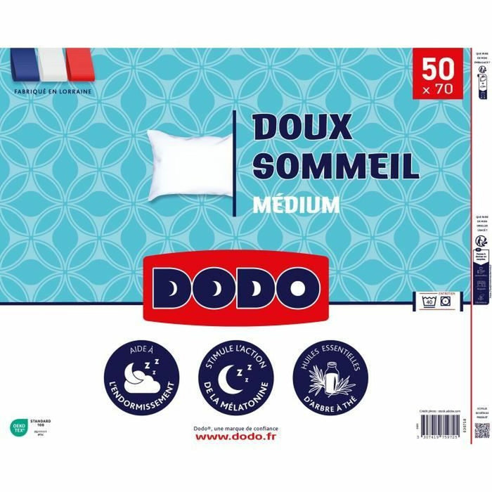 Almohada DODO DOUX SOMMEIL Blanco 50 x 70 cm