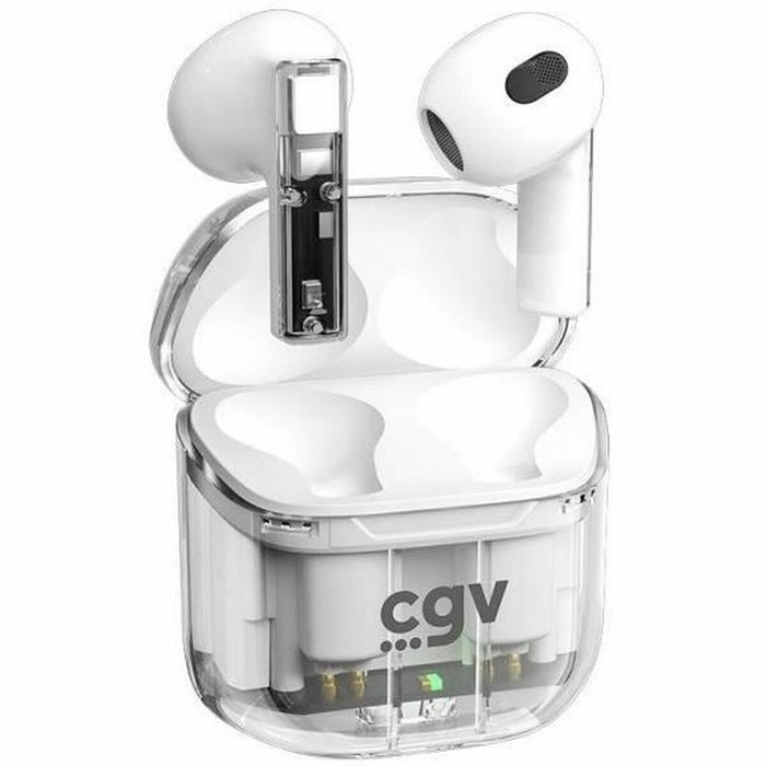 Auriculares Inalámbricos con Estuche de Carga CGV URBAN GHOST Blanco