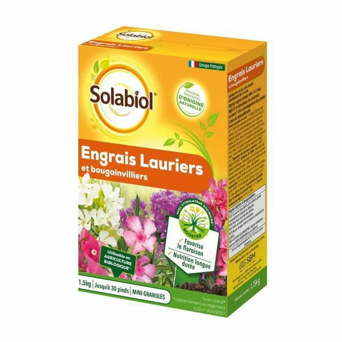 Abono orgánico Solabiol Laurel Bougainvillea 1,5 Kg