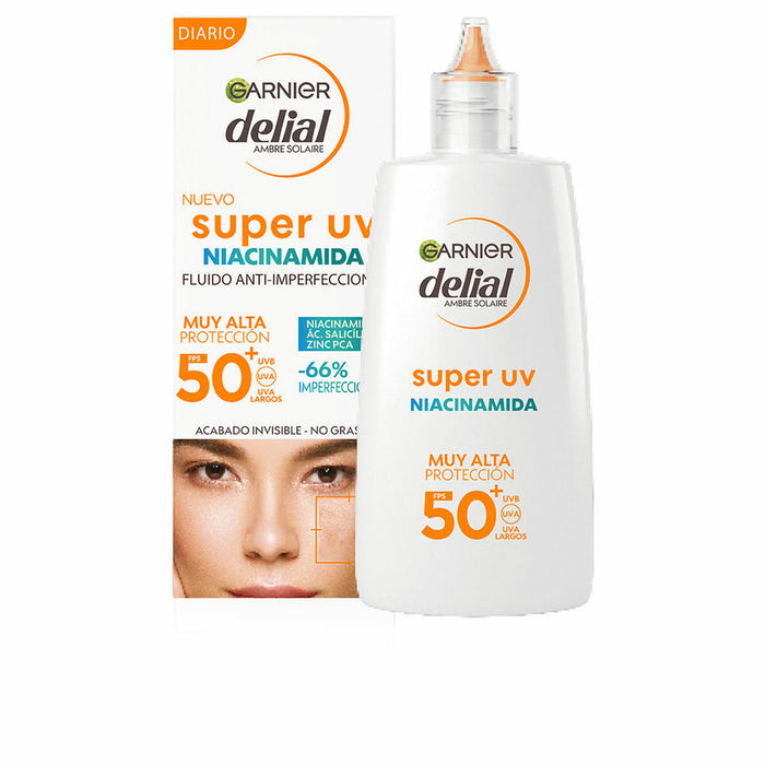 Tratamiento Anti-imperfecciones Garnier Delial Super Uv Spf 50 40 ml Niacinamida