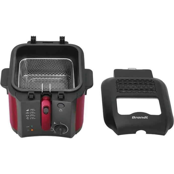 Friteuse Brandt FRI25R Noir Rouge 1 kg 2,5 L