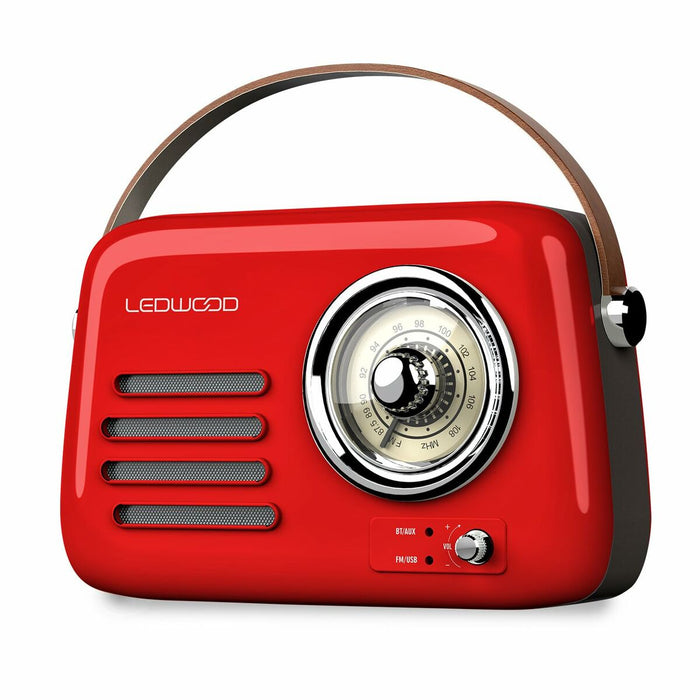 Radio Transistor Ledwood ALMA RED Rojo 30 W