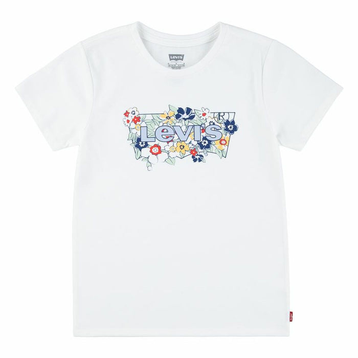 Camiseta de Manga Corta Infantil Levi's Lvg Ss Batwing Fill Blanco