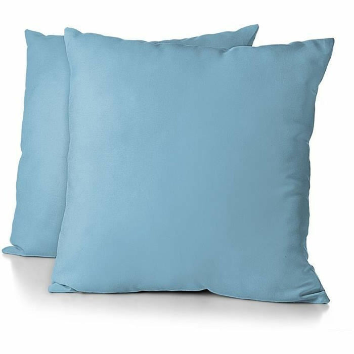 Funda de almohada HOME LINGE PASSION 63 x 63 cm Azul claro 2 Piezas (2 Unidades)