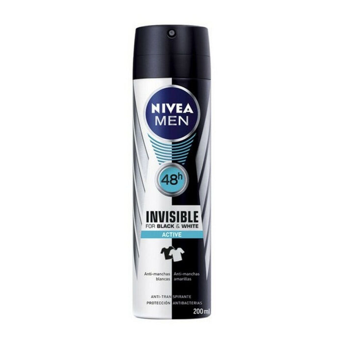 Spray Deodorant Nivea Men Black White Active 200 ml