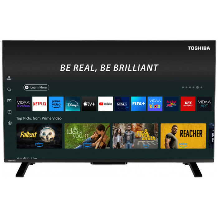 TV intelligente Toshiba 40QV2F63DG 40" 4K Ultra HD HDR10+ HDR10 DVB-T2 400 Hz PQI QLED
