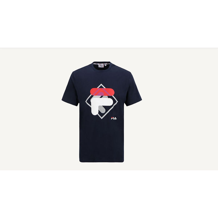 Camiseta de Manga Corta Hombre Fila FAM0447 50004 Azul marino