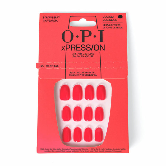 Uñas Postizas Opi #Strawberry Margarita Strawberry margarita 30 piezas