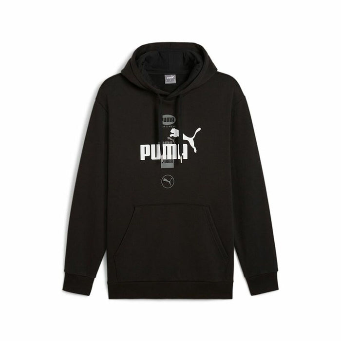 Sudadera con Capucha Hombre Puma Puma Power Graphic Negro
