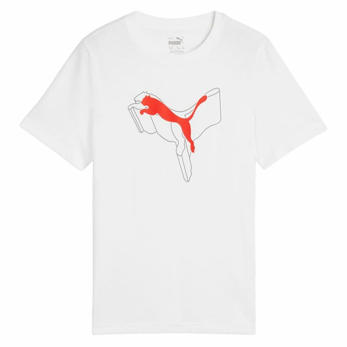 Camiseta de Manga Corta Infantil Puma Essentials+ Logo Lab Graphic