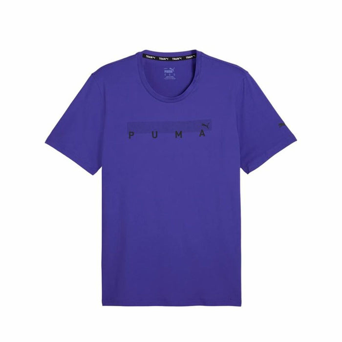 Men’s Short Sleeve T-Shirt Puma Energy Cloudspun Blue