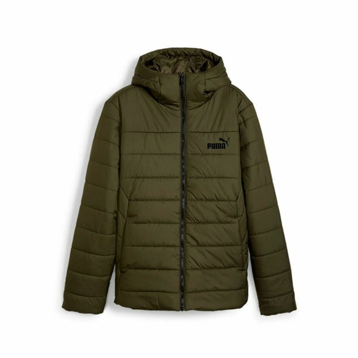 Chaqueta Deportiva para Hombre Puma Essentials Hooded Padded Verde oscuro
