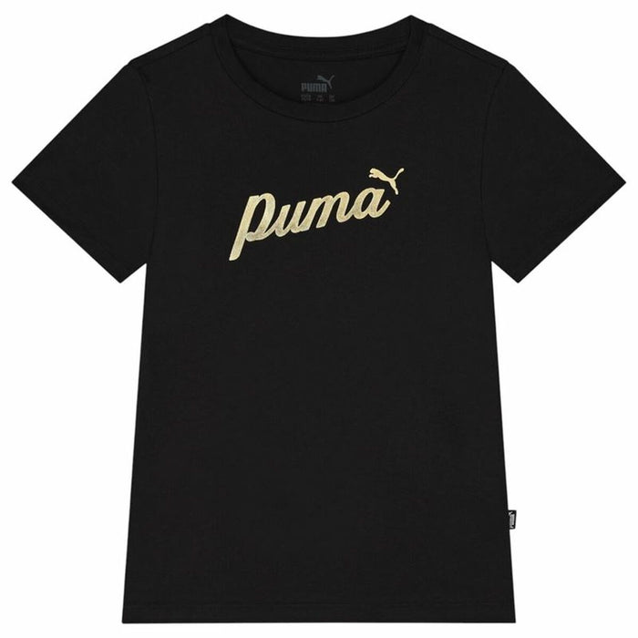 Camiseta de Manga Corta Infantil Puma Ess+ Script Metallic G