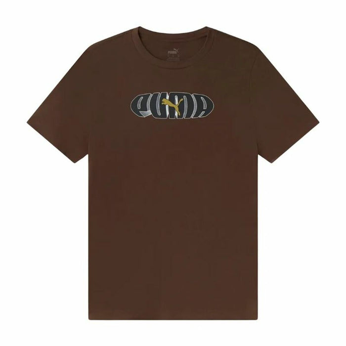 Men’s Short Sleeve T-Shirt Puma Brown