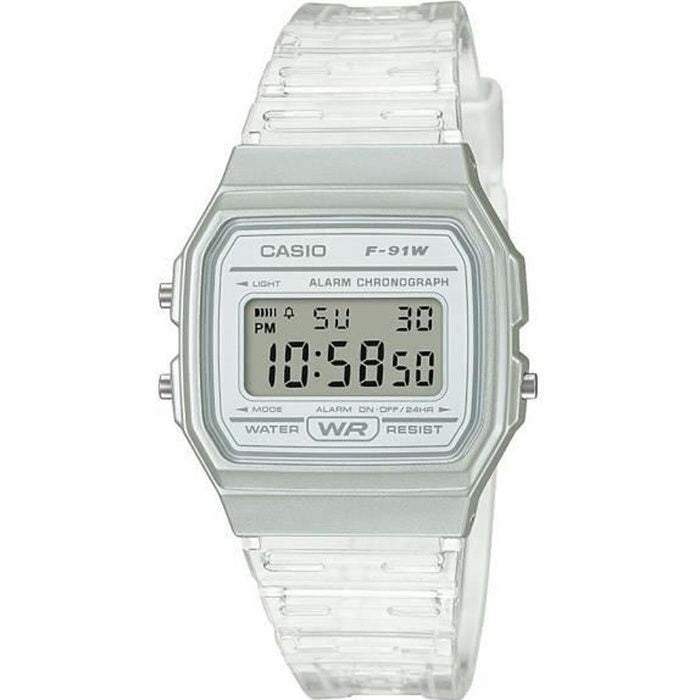 Pulsera de Actividad Casio F-91WS-7EF Blanco Gris