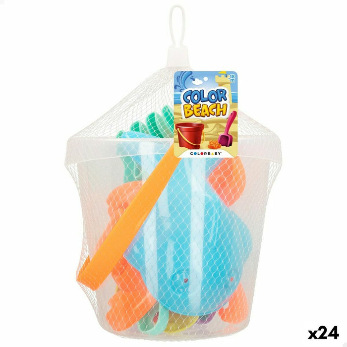 Beach toys set Colorbaby Ø 18 cm (24 Units)