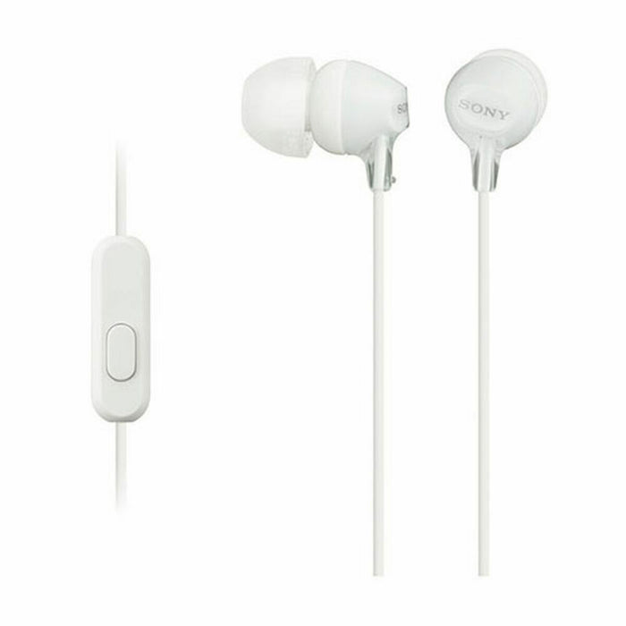 Casques avec Microphone Sony MDR-EX155AP in-ear Blanc