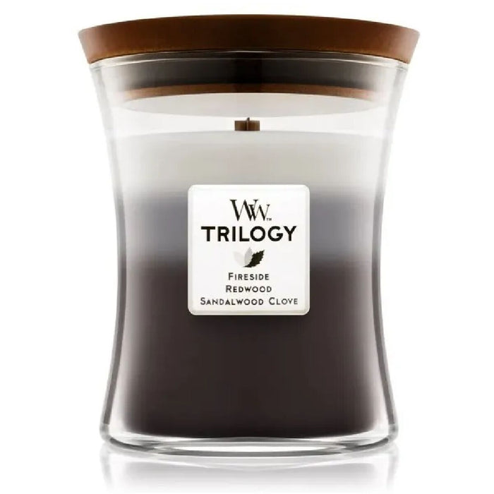 Vela Perfumada Woodwick Trilogy Medium Hourglass Candles