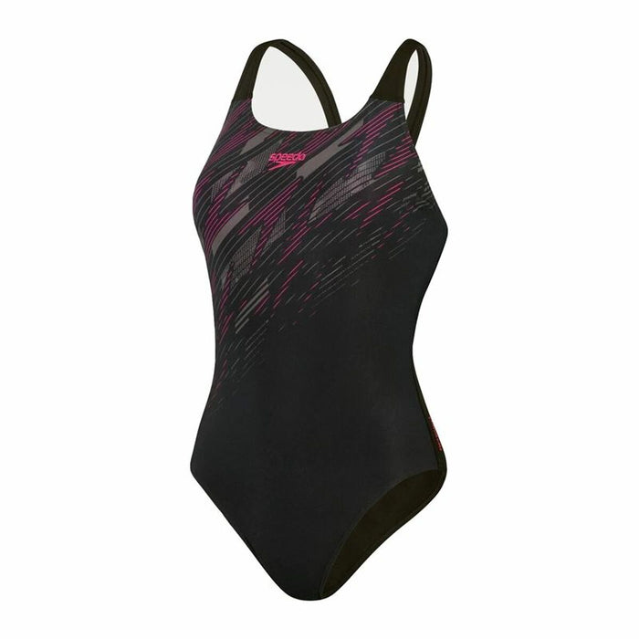 Women’s Bathing Costume Speedo Hyperboom Placement  Black