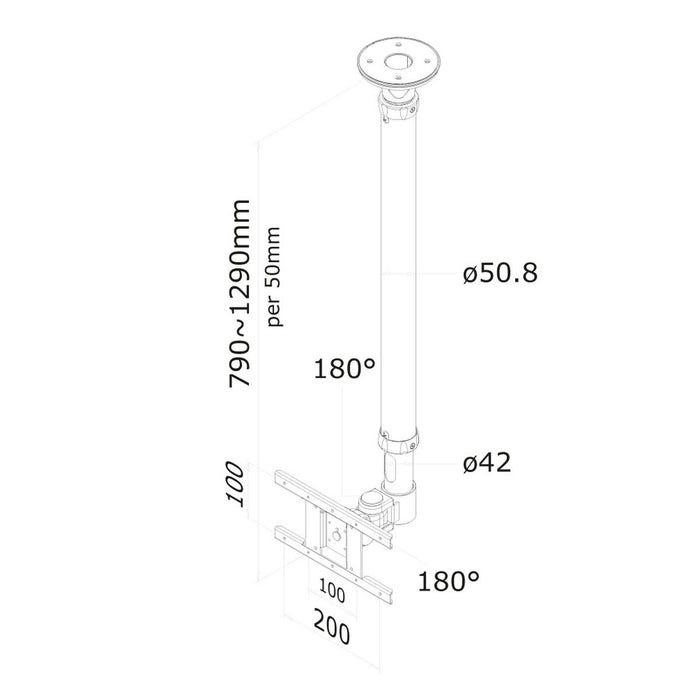 Soporte TV Neomounts FPMA-C100WHITE 10" 30" 12 kg