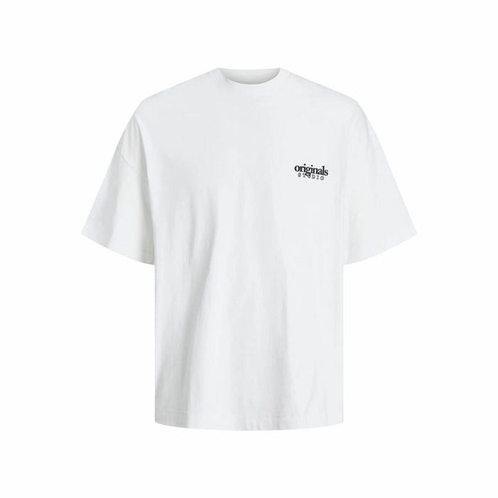 Men’s Short Sleeve T-Shirt Jack & Jones bari Back White Men