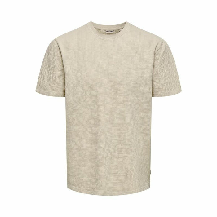 Men’s Short Sleeve T-Shirt Only & Sons Onskian Life Reg Seersucker Ss