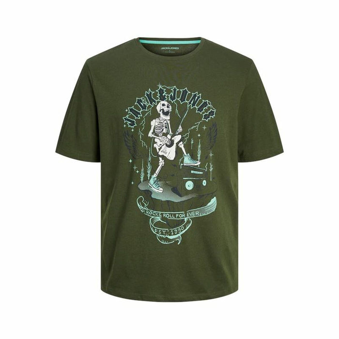 Camiseta de Manga Corta Hombre Jack & Jones Oliva