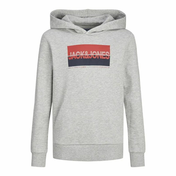 Sudadera con Capucha Hombre Jack & Jones Jjnolan Gris