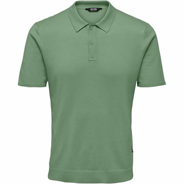 Polo de Manga Corta Hombre Only & Sons Onswyler Life Reg 14 Ss Knit Verde