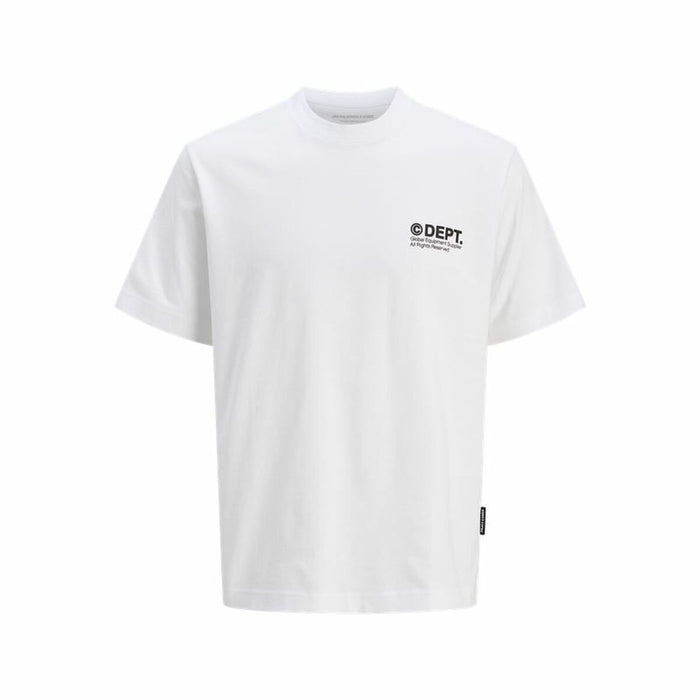 Men’s Short Sleeve T-Shirt Jack & Jones Jcodynamic Dust Ss Crew White