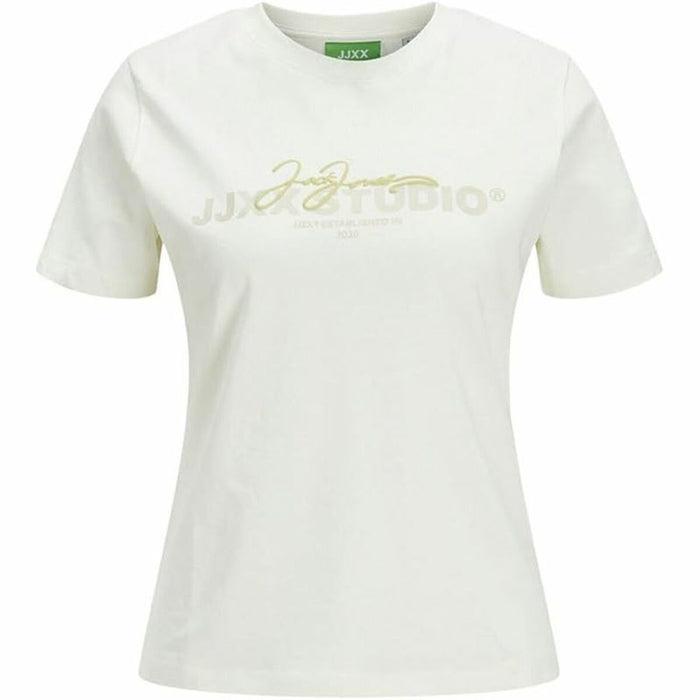 Women’s Short Sleeve T-Shirt Jack & Jones Jxamy Reg Beige