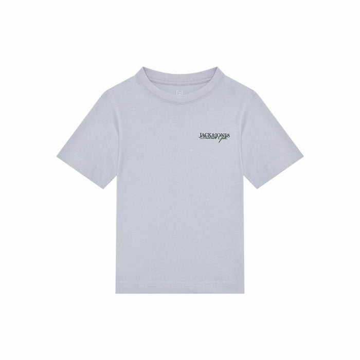 Camiseta de Manga Corta Infantil Jack & Jones Jorboston Photo w Neck Añil