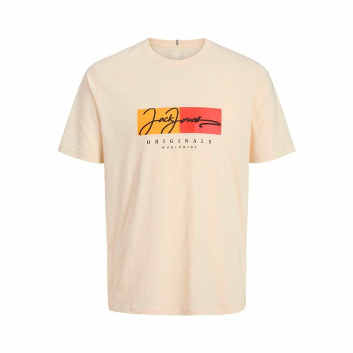 Camiseta de Manga Corta Infantil Jack & Jones Jorfrederiksberg Beige