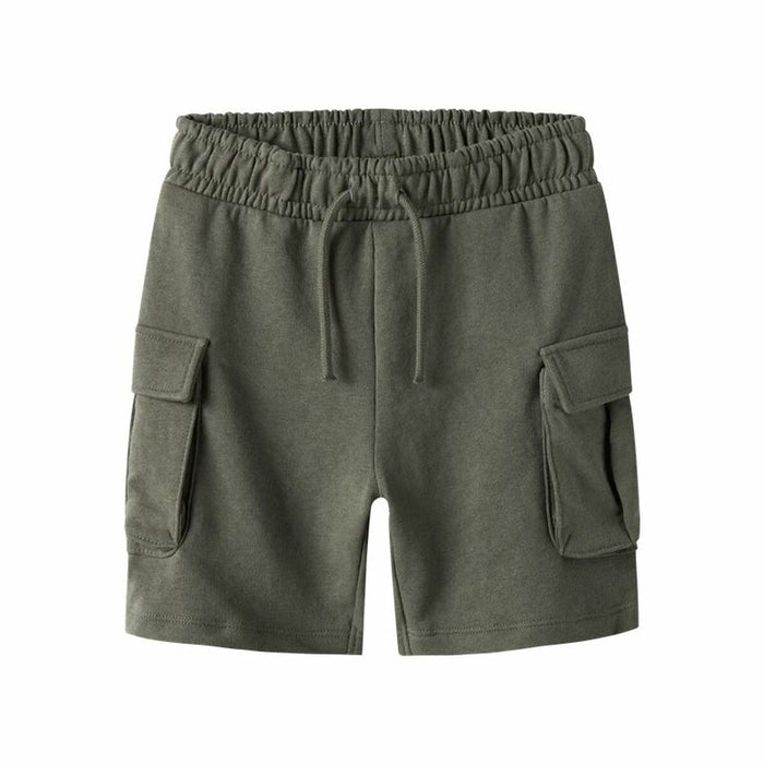 Pantalón corto Name It Nkmollie Cargo Noos Oliva Infantil Hombre
